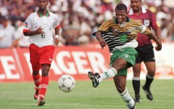 File: South Africa's John Moeti during a friendly match between Namibia and South Africa at Independence stadium in Windhoek. AFP photo: AFP/Odd ANDERSEN/OA ODD ANDERSEN / AFP