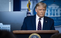 President Donald Trump during a press conference in James S. Brady Briefing Room at the White House on August 23, 2020 in Washington, DC.