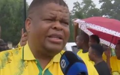 ANC NEC member David Mahlobo. (eNCA\Screenshot)