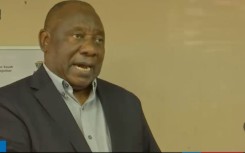 Cyril Ramaphosa in Hammanskraal