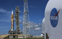 NASA's Moon rocket sits on the launch pad at the Kennedy Space Center in Florida, on September 1, 2022