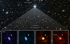 A James Webb Space Telescope direct image of an exoplanet -- the image shows HIP 65426 b in different bands of infrared light