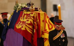 Queen Elizabeth II's grandchildren mounted the vigil around her coffin, with Prince Harry wearing his military uniform