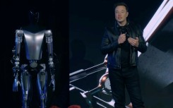 Elon Musk says an Optimus humanoid robot that Tesla is developing could be priced at less than $20,000 and wind up doing most of the work while people reap the benefits.