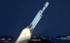 SpaceX's Falcon Heavy rocket takes off from Florida November 1, 2022