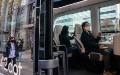 The bus uses cameras and lasers to navigate the way instead of expensive sensors