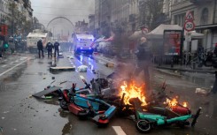 Brussels suffered riots after public screenings of the World Cup match between Morocco and Belgium 