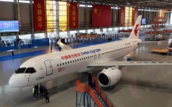 China announced the first delivery of its new domestically produced jetliner, the C919