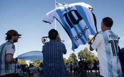 The Argentine capital is a sea of blue and white jerseys, most bearing Messi's number 10