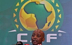 Confederation of African Football (CAF) president Patrice Motsepe at a press conference in Algeria two months ago.