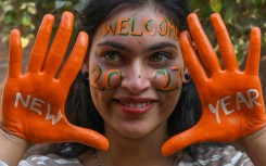 Women celebrated at Bhopal, India, in the light of the setting sun