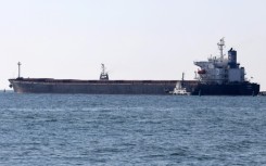 A file picture of the Marshall Islands-flagged bulk carrier M/V Glory leaving the Ukrainian port of Chornomorsk on August 7, 2022