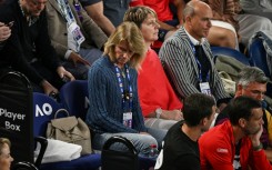 The empty seat of Novak Djokovic's father Srdjan