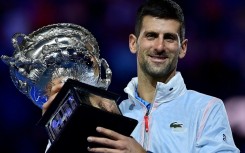 Novak Djokovic celebrates his latest Melbourne triumph