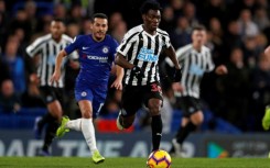 Christian Atsu playing for Newcastle against former club Chelsea in September 2019