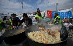 The UN's World Food Programme appealed for funds to provide food rations to at least 590,000 newly-displaced people in Turkey and 284,000 in Syria