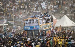 Tinubu was among three frontrunner candidates campaigning for Nigeria's presidency