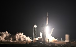 A SpaceX Falcon 9 rocket blasted off to the International Space Station 