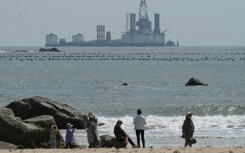 Tourists on Sunday were wandering the beaches of Pingtan, where live-fire exercises were slated for the following day