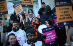 Nurses and other healthcare workers have staged a series of strikes in recent months over pay