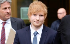 Ed Sheeran leaves after testifying over copyright infringement claim at the Manhattan federal court in New York on April 25, 2023