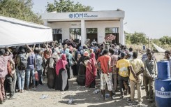 An average of 1,000 people fleeing Sudan are registered every day by the International Organization for Migration at the Ethiopian border town of Metema