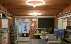 The workroom in Mars Dune Alpha at the Johnson Space center 