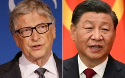 US philantropist Bill Gates (L) and China's President Xi Jinping met in Beijing on Friday, according to Chinese state media