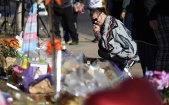 A makeshift memorial near the Colorado Springs LGBTQ nightclub where five people were shot dead