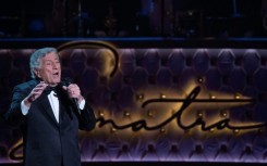 Tony Bennett was linked to Frank Sinatra from the start of his career -- here, he performed at a concert in Las Vegas in 2015, celebrating what would have been Sinatra's 100th birthday 