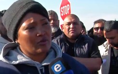 Residents in the Emfuleni town of Roshnee are protesting what they say are prolonged outages in the area. (eNCA\screenshot)