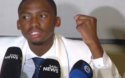 SRC president Aphiwe Mnyamana. (eNCA\Screenshot)