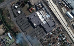 This satellite image released by Maxar Technologies shows the looted and burned Brookside Mall in Pietermaritzburg, South Africa on July 16, 2021.