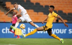 Sedwyn George of Royal AM challenged by Given Msimango of Kaizer Chiefs. Muzi Ntombela/BackpagePix