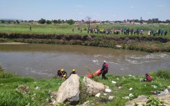 File: Police divers looking for a drowning victim. Supplied