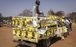 A supporter of the opposition Citizens Coalition for Change. AFP/John Wessels