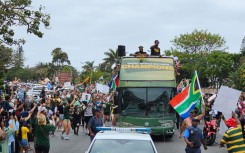 World champions, the Springboks have landed in East London, Eastern Cape where they will conclude their World Cup trophy tour