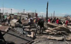 About 300 families from Ethembeni informal settlement have been left homeless.