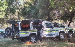 Police divers on the scene at the Hartbeespoort Dam. eNCA/Bafedile Moerane