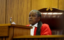 Judge Ratha Mokgoatlheng reacts during the Senzo Mayiwa murder trial. Phill Magakoe/Gallo Images via Getty Images