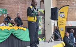 ANC President Cyril Ramaphosa in Gugulethu