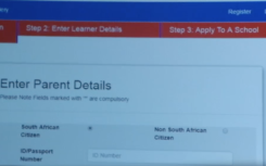 The Gauteng Education Department's online portal.