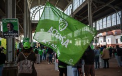 File: Supporters of ActionSA waving a flag. Alet Pretorius/Gallo Images via Getty Images