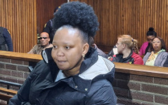 Moroadi Cholota appeared before the Bloemfontein magistrate's court. eNCA/Siphamandla Goge