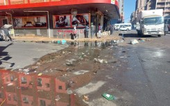 Filthy Street in Joburg CBD