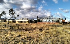 The state of many buildings in this industrial park in Dimbaza.