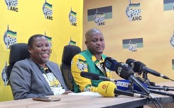 ANC KZN Secretary Bheki Mtolo addressing media