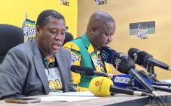 ANC KZN Secretary Bheki Mtolo addressing media