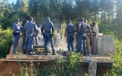 More than 100 zama zamas are believed to be trapped underground in Sabie. eNCA/Pule Letshwiti-Jones