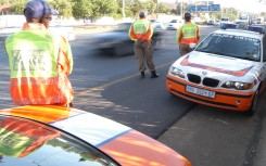 File: JMPD officers monitoring traffic on the M1. GettyImages/Nigel Jared